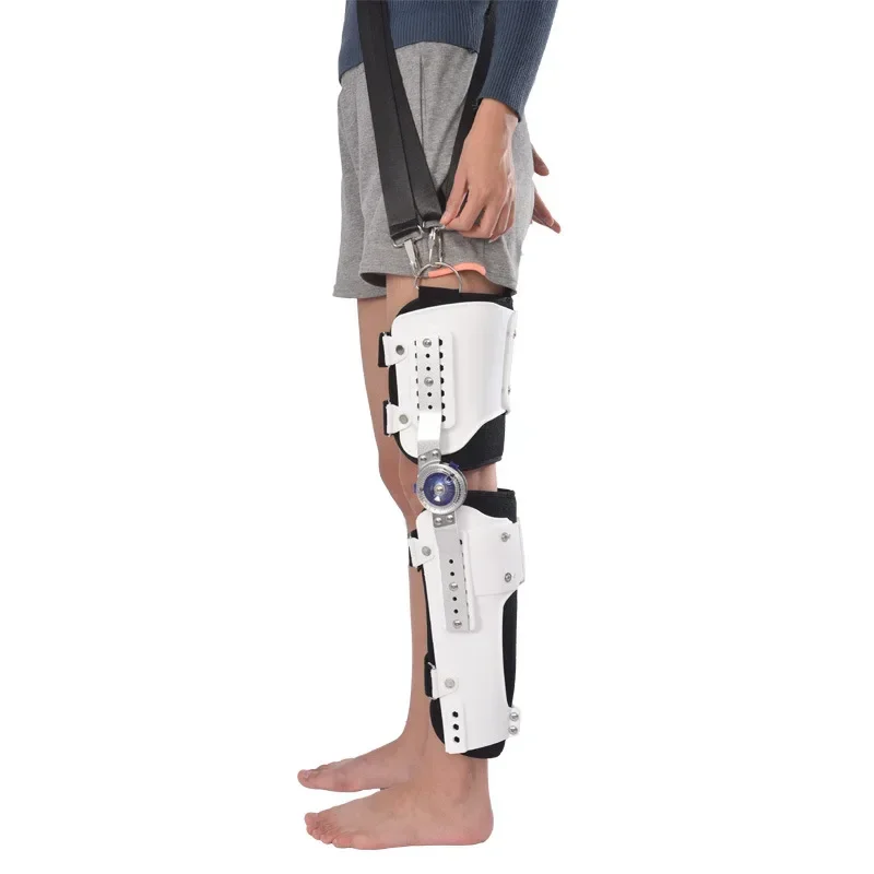 Verstelbare Knie Enkel Voet Taille Orthese Ondersteuning Onderste Ledematen Brace Breukbeschermer Beengewricht Ondersteuning Ligament Revalidatie: Rose Red