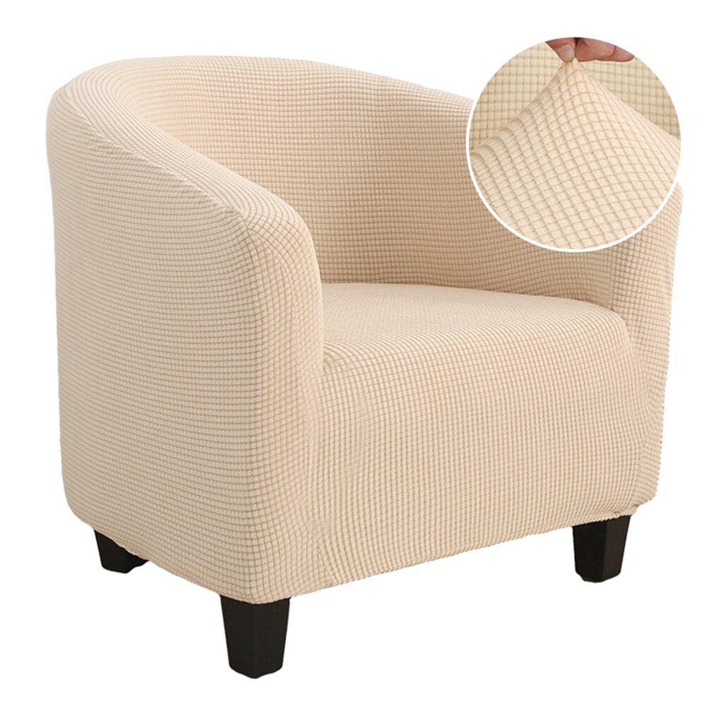 Strikker jacquard sofa lænestol sædebetræk elastisk kaffebalje sofa lænestol sædebetræk beskytter betræk hjemmestol indretning