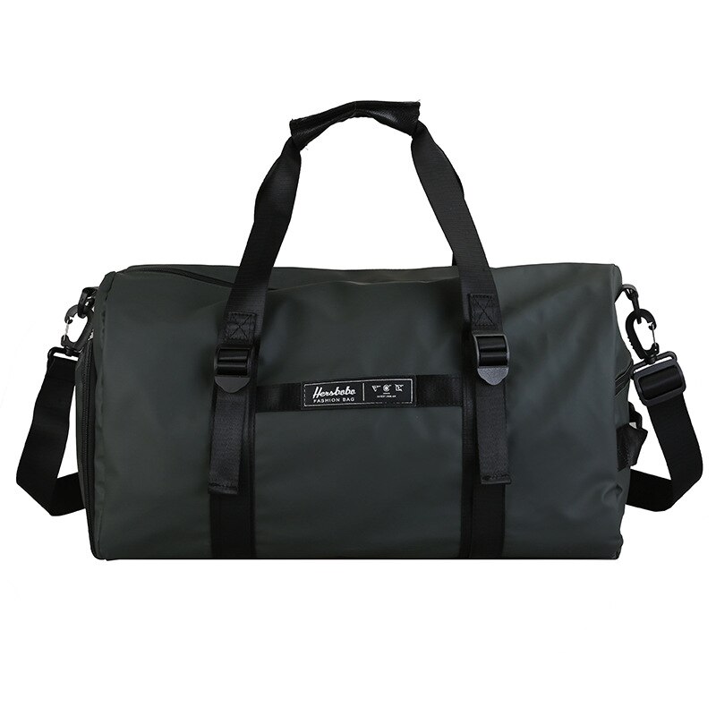 Multifunctional Travel Bag Shoes Training Fitness Gym Bags Large Outdoor Duffle Bag Oxford Sports Luggage Bag With Zipper: Green