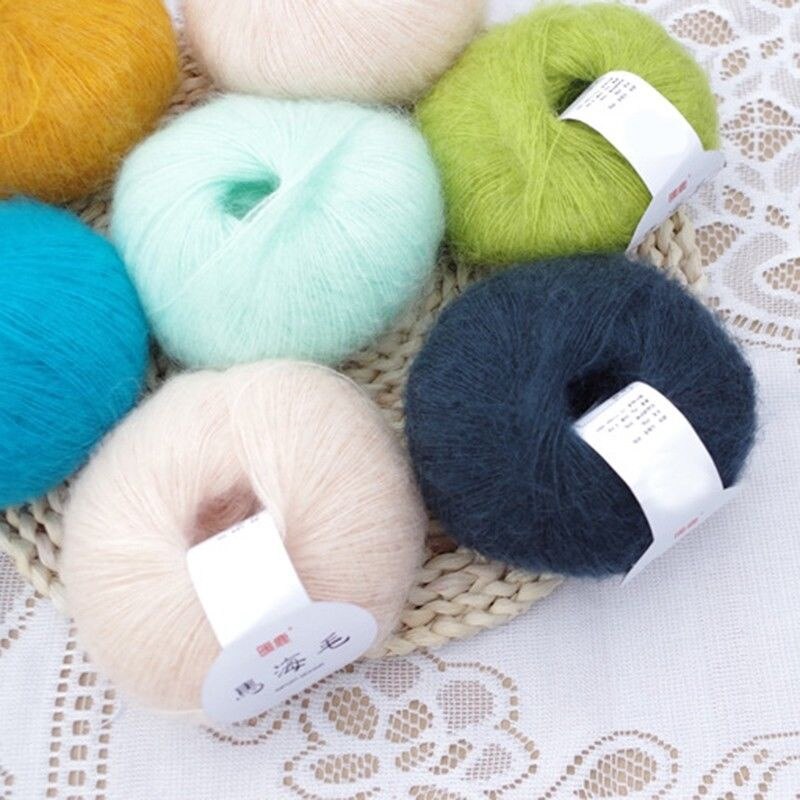 25g/roll Scarf Soft Mohair Wool Yarn Knitting Cashmere DIY Shawl Crochet Thread Supplies