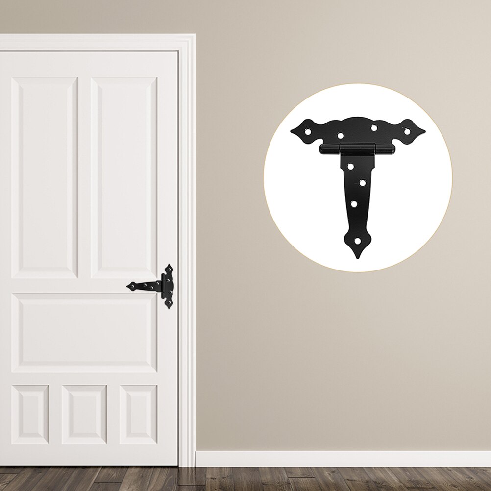 4 Stuks T-Vormige Schuur Deur Scharnier Schuur Hekken Scharnier Tee Band Scharnieren Voor Thuis