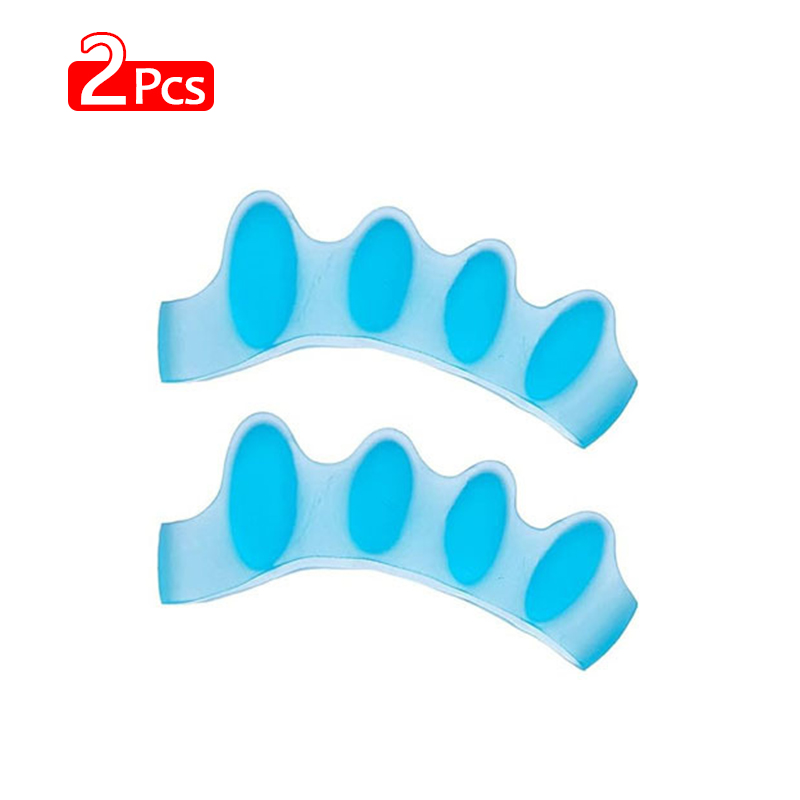 2 Stück Zehenspreizer für Damen, langlebige Zehenspreizer für Pedikübetreffend, Schuhe, Plantarfasziitis, Zehenglätter, dehnbar, passend zu: Blau