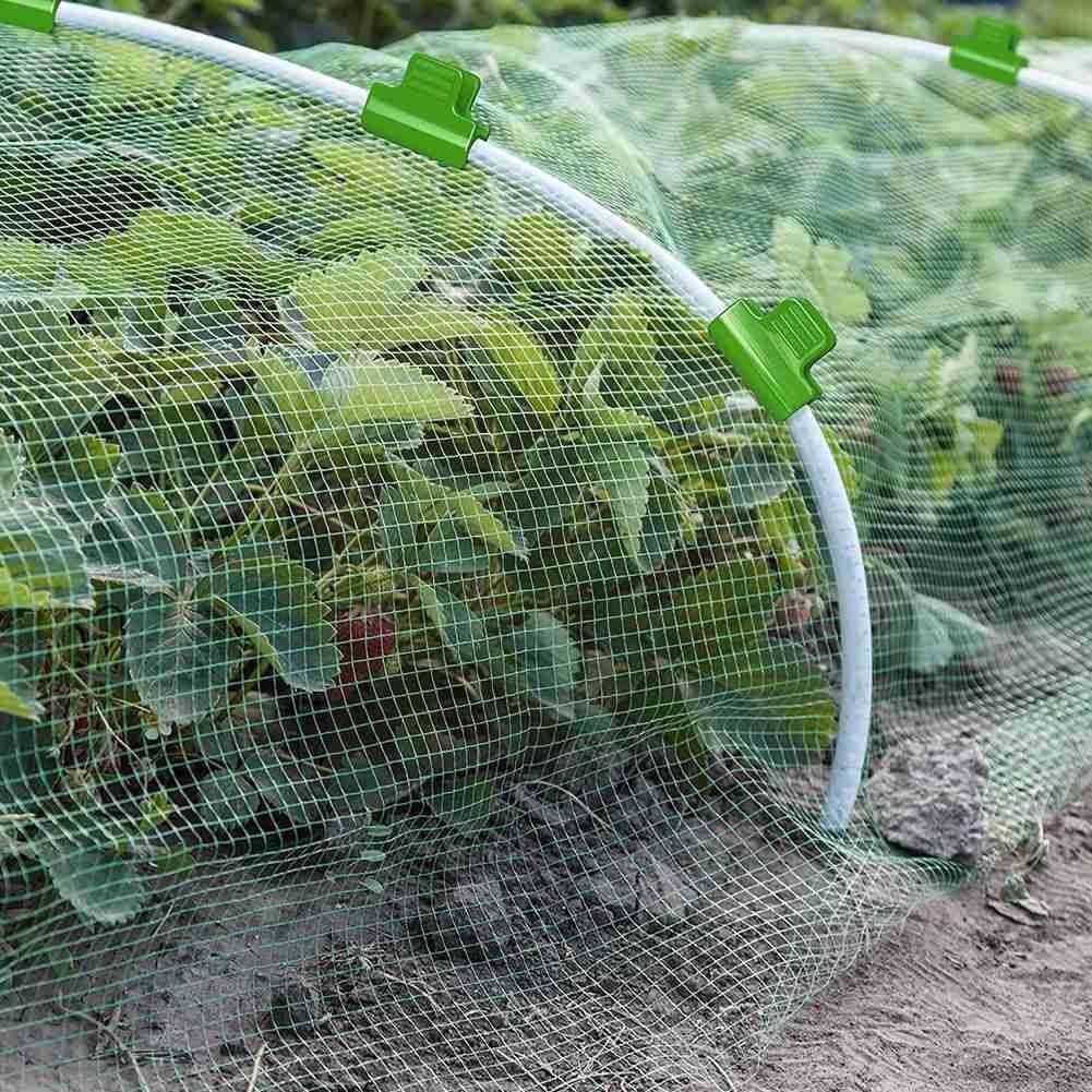 24/30pcs 11mm/16mm Pipe Clamps Greenhouse Clamp Clips Plant Stakes Snap Clamps Plastic Pipe Clamps For Garden Film Buckle C T6N6