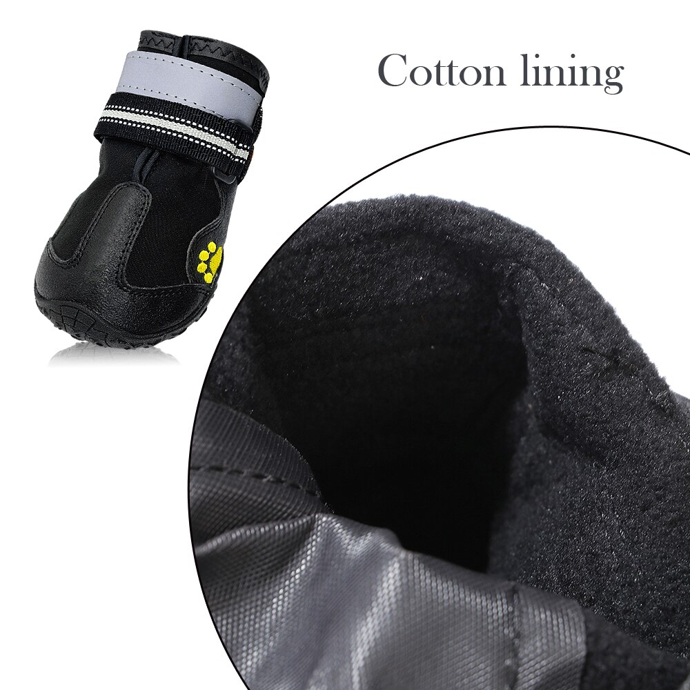 Dog Shoes Socks For Medium Large Dogs Pitbull Waterproof Winter Pet Shoes Warm Non-slip Big Dog Boots Snow Rain Booties Footwear