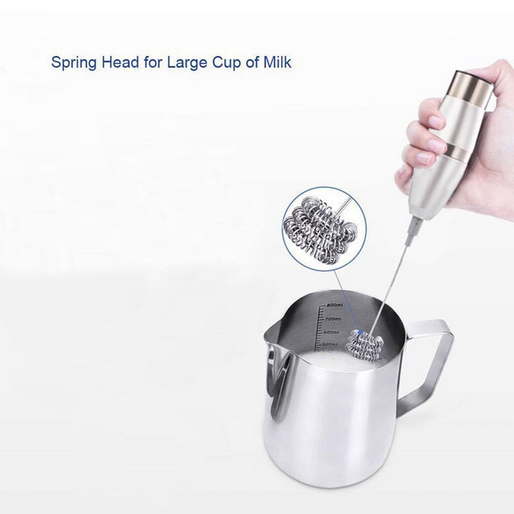 Electric Milk Coffee Mixer Battery Egg Beater Blender Stem And