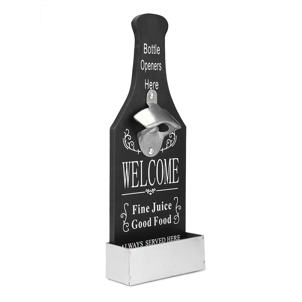 Kreative Bahre Flasche Öffner Holz Zauberstab Montiert Bar Hause Restaurant Zauberstab Dekoration Wein Küche Flasche Dosenöffner Jahrgang Stil: Schwarz