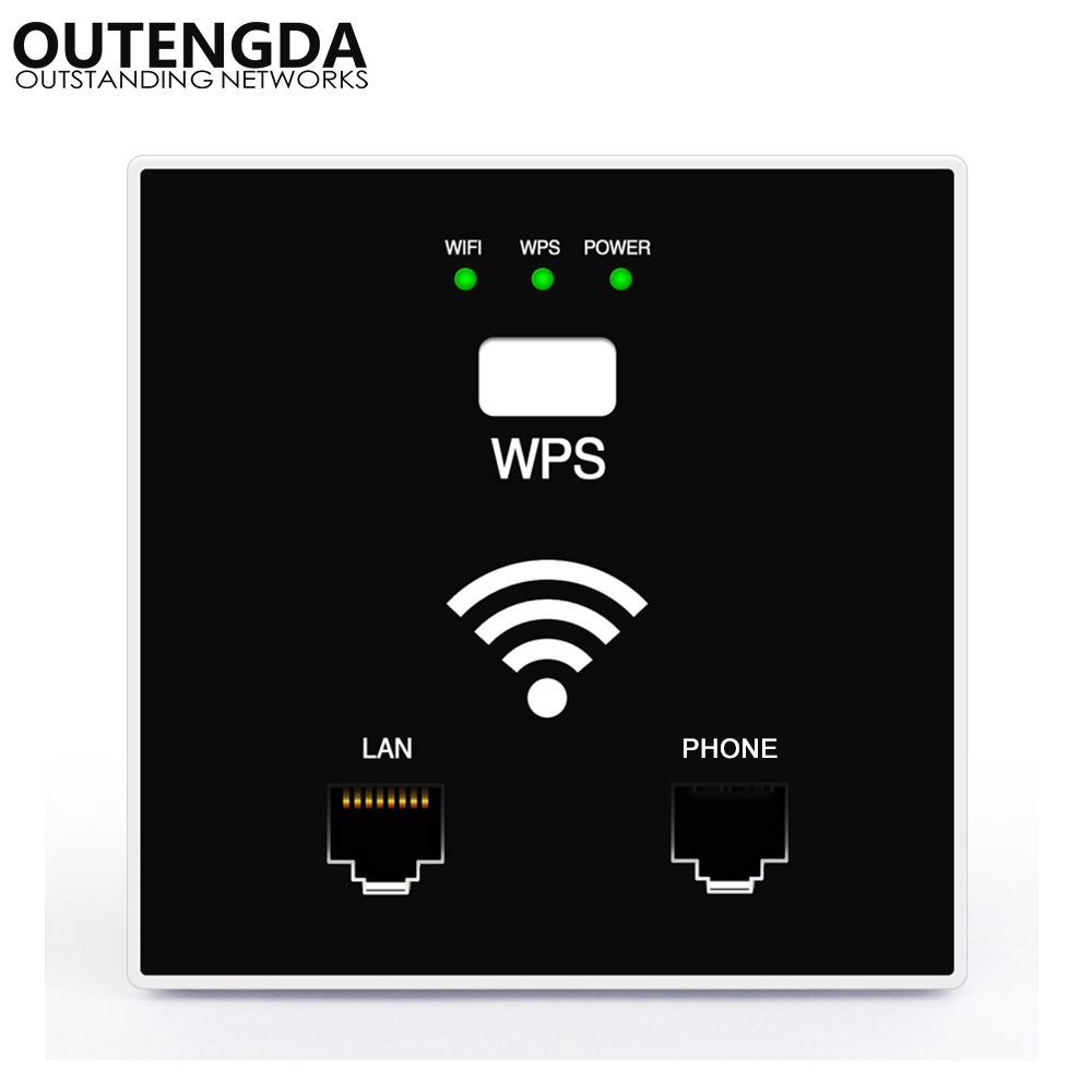 300 M indoor wireless hotspot AccessPoint für hotel WIFI abdeckung projekt mit AC lan Zentralen manager WISP in wand mini router/AP