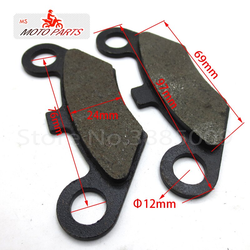Motorcycle BRAKE PADS 49cc - 250cc ATV Quad Go Kart most chinese Dirt Pit Bike scooter Hydraulic brake PADS: Blue