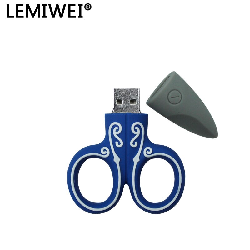 Naaimachine Usb Flash Drive 64Gb 32Gb 16Gb Mooie Cartoon Schaar Pendrive 8Gb 4Gb Mini U Disk Usb 2.0 Memory Stick