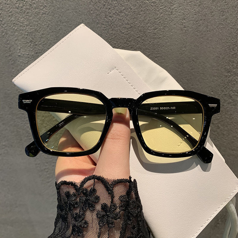 Unisex Rectangle Vintage Sunglasses Retro Sun Glasses Female Lady Eyeglass Cat Eye Casual Goggles UV400: Blue