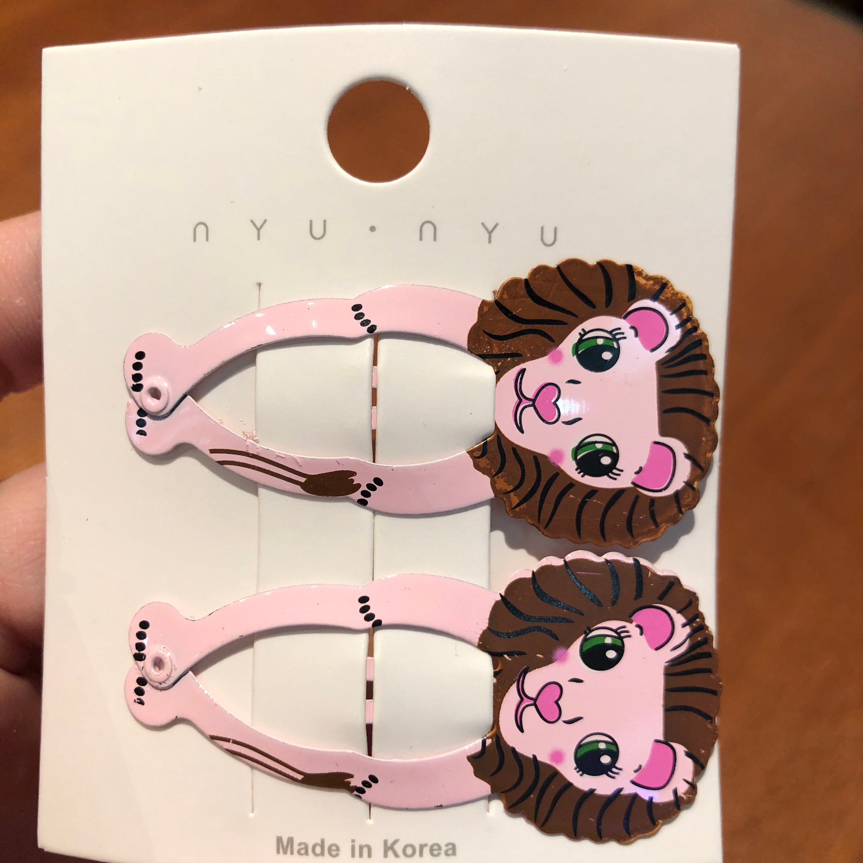 2PCS/Set Cartoon Animal Metal Hair Pins Lovely Head Wear Cat Dog Mermaid Lion Icon Hair Clips For Girls BB Hair Accessories