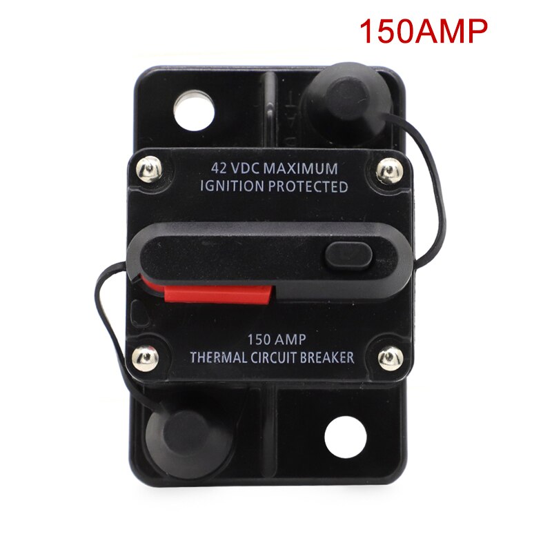100 150 250 Amp Circuit Breaker Trolling Manual Reset Car Marine Trolling Motors Boat ATV Manual Power Protect Fuse 12V-48V DC: 150AMP