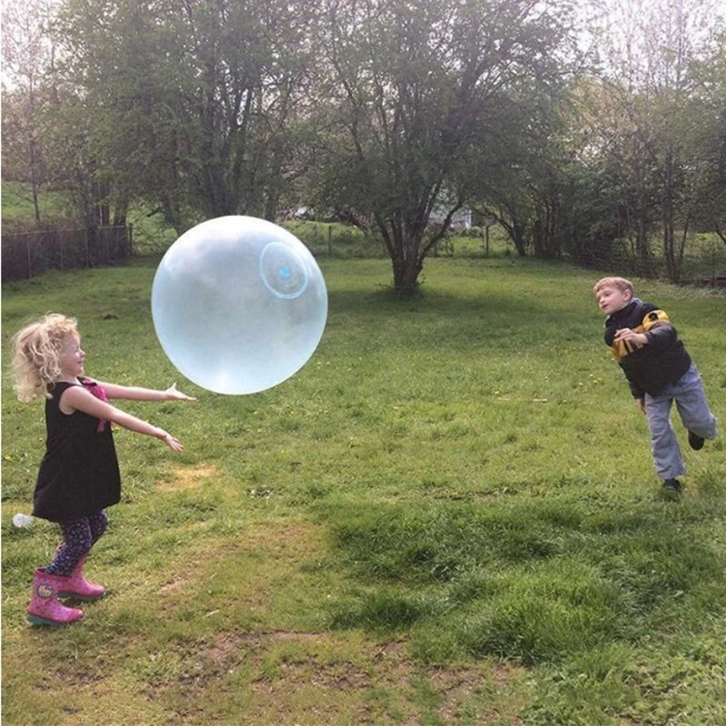 120 Cm Bubble Bal Xl Outdoor Soft Squishies Lucht Water Gevuld Bubble Bal Opblaasbare Magic Bubble Giant