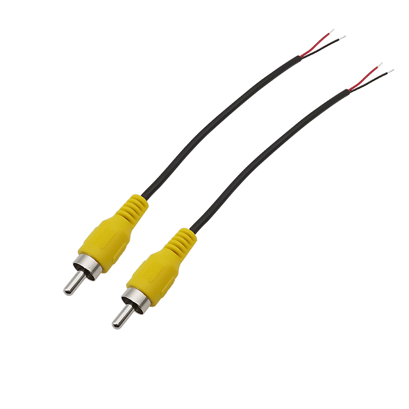 RCA Male Plugs / Female Socket Adapter Audio Video AV RCA Plug Jack Extension Wire Cable Connector For Video Camera DIY 15CM: MULTI