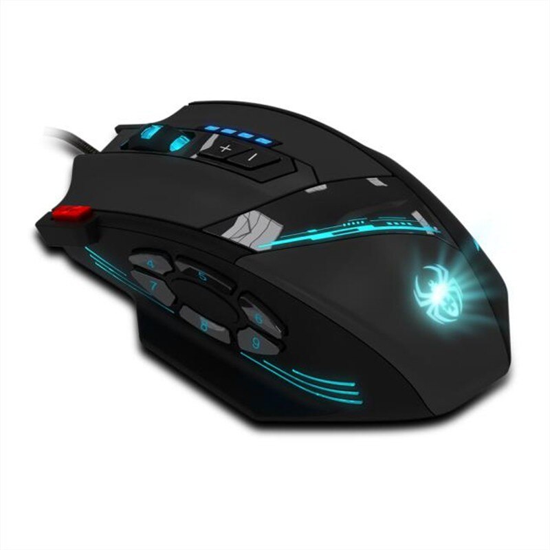 Wired Programmable Mouse Buttons LED Optical USB Gaming Mouse 4000 DPI Mice