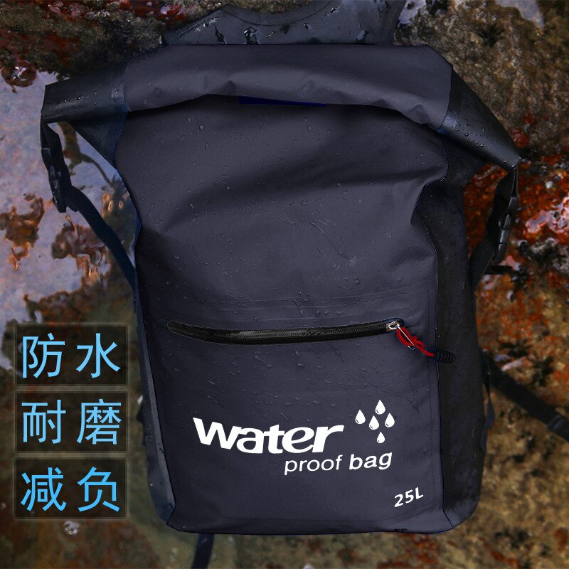 Foldet opbevaringspose strand vandtæt rygsæk udendørs sportstasker naturvandring tør taske pvc vandtæt taske svømning surfing tasker: E