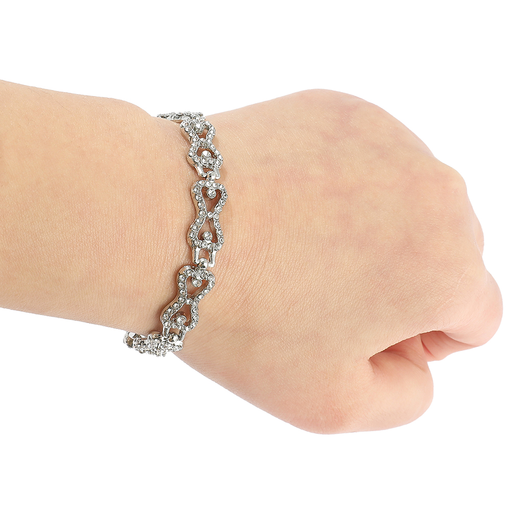 The Vampire Diaries Klaus Caroline Forbes Bracelet Rhinestone Crystal Bow Shine For Gril Jewelry