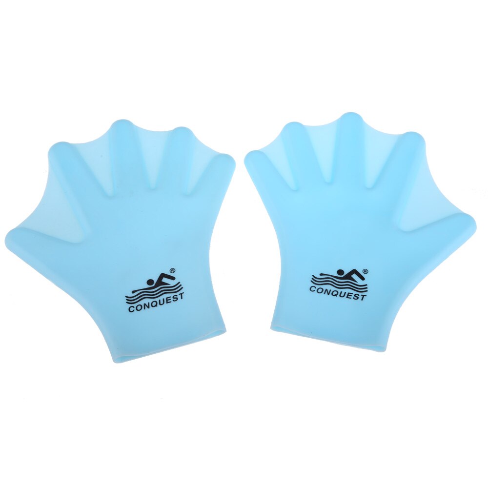 Frosch handschuh Schwimmen Tragen Silizium Schwimmen Tauchen Schwimmhäute Handschuhe Erwachsene Frosch Finger Flosse Tauchen Hand Erwachsenen Handschuh: Blau