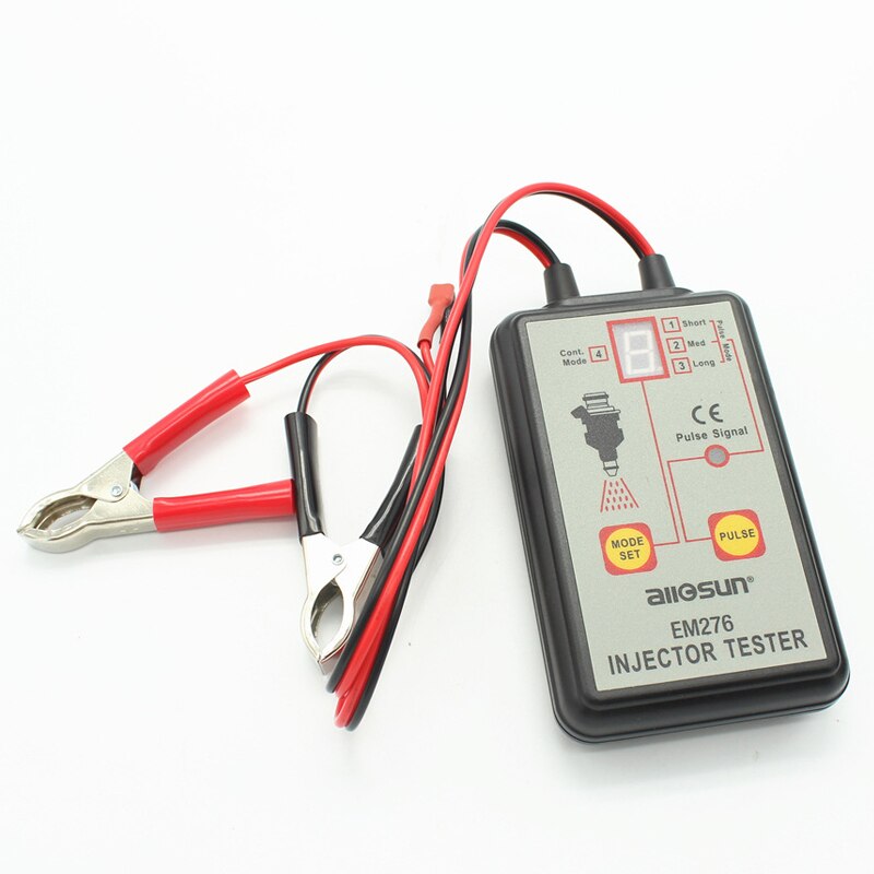 Probador de inyector de combustible EM276 para coche, Analizador de sistema de inyector de combustible, herramienta de escaneo con 4 modos Pluse