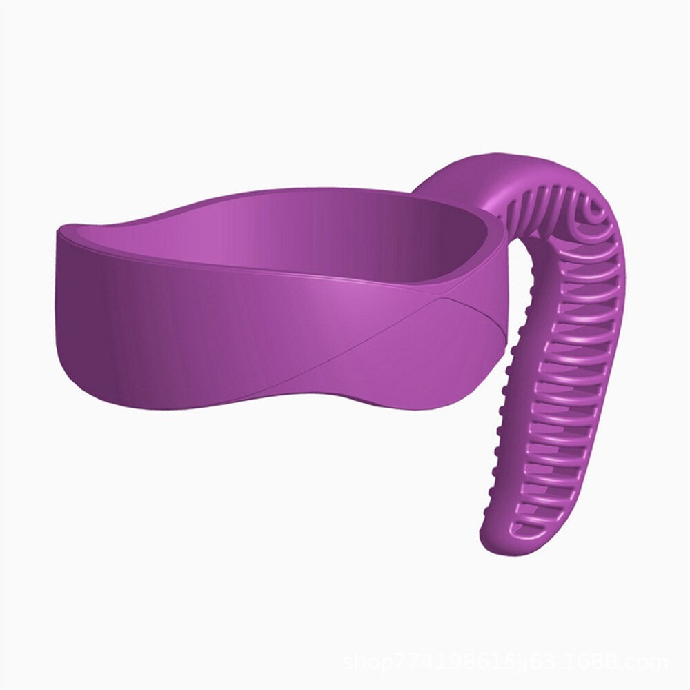 Poignée de gobelet 30 oz pour les rambeurs Yeti, porte-gobelet à poignée Yeti, poignée de tasse de voyage antidérapante sans BPA: Purple
