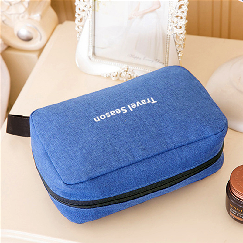 Hommes femmes toilette maquillage cosmétique trousse de maquillage pochette voyage organisateur pour trousse de toilette insérer beauté douche nécessaire vanité