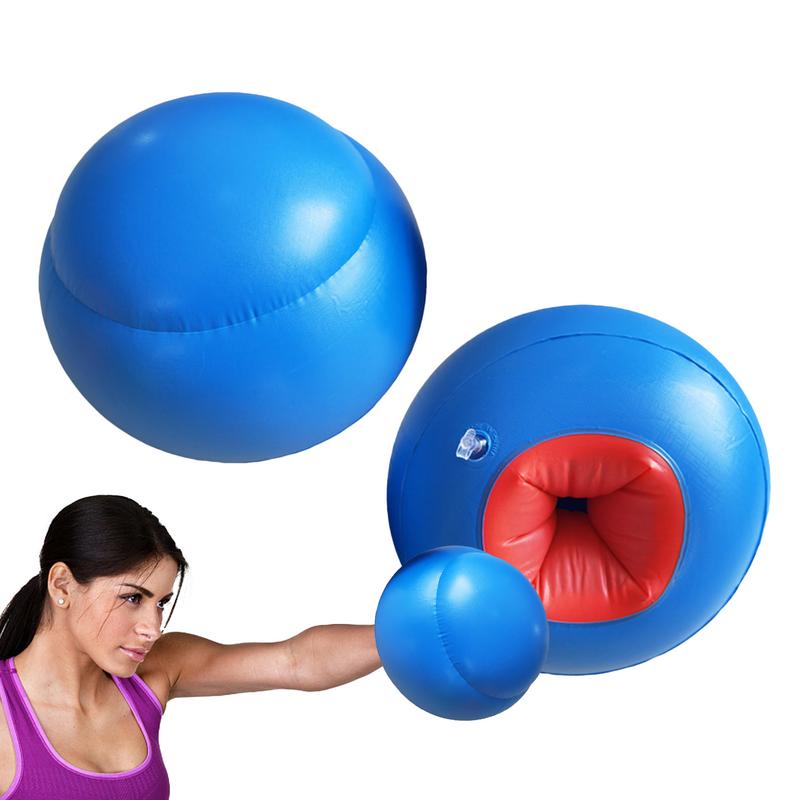 Gants de boxe gonflables en PVC, gants d'exercice interactifs pour les jeunes, mitaines de jeu, intérieur, 1 paire