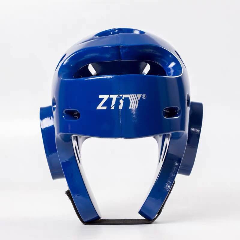 Taekwondo nakrycia głowy pogrubienie karate kask dorosłych dzieci Sanda boks szkolenia kask Muay Thai ochronny sprzęt nakrycia głowy: blue no face mask / Xl