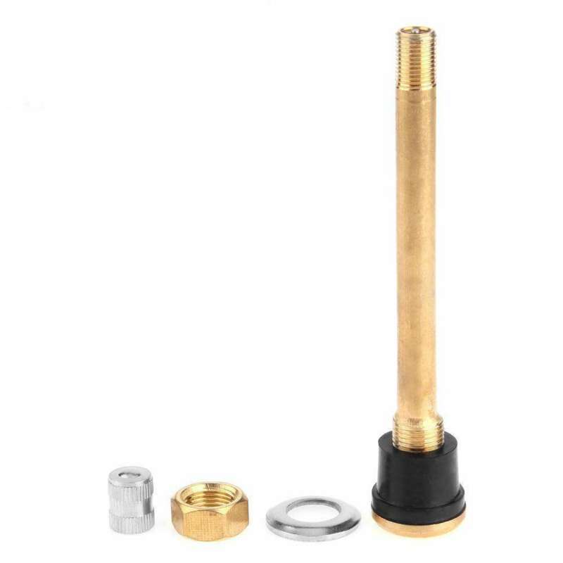 TR572 Brass Truck Tire Valve Stem Straight Bore Wheel Extension Rod 1/4PC