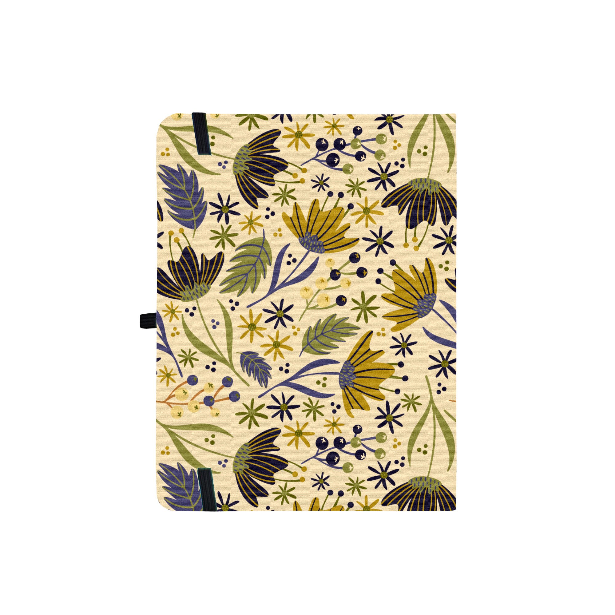 B6 160gsm Bullet Dotted Journal Vintage Flowers Hard Cover Thick Paper Travel Notebook