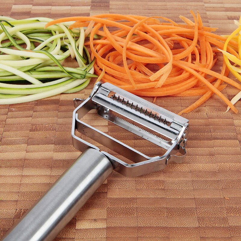 Éplucheur multifonctionnel pour carottes, pommes de terre, zesteurs, éplucheur de légumes, râpe en acier inoxydable,