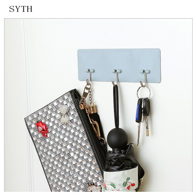 Syth 3 Stks/set Zelf Badkamer Keuken Wolken Hanger Zelfklevende Haken Stick Op Wall Opknoping Deur Kleren Handdoekhouder Rekken