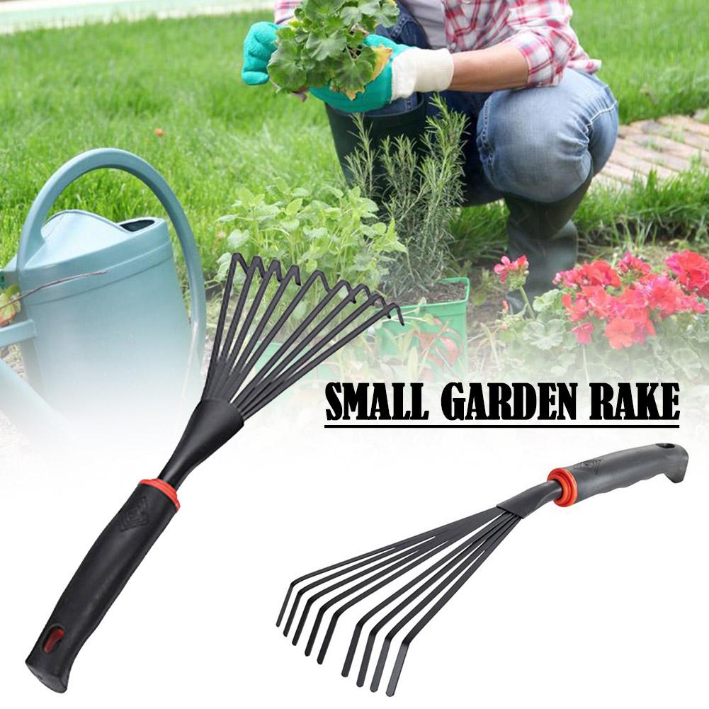 Garten blatt Rechen Heu Laub Landwirtschaft Rechen 9 Zahn Garten Hand Rechen kleine Garten Rechen Garten Rechen