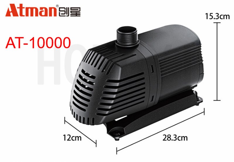Atman AT series energy-saving high-power amphibious circulating water pump for fish tank aquarium equipment: AT10000 / US adapter