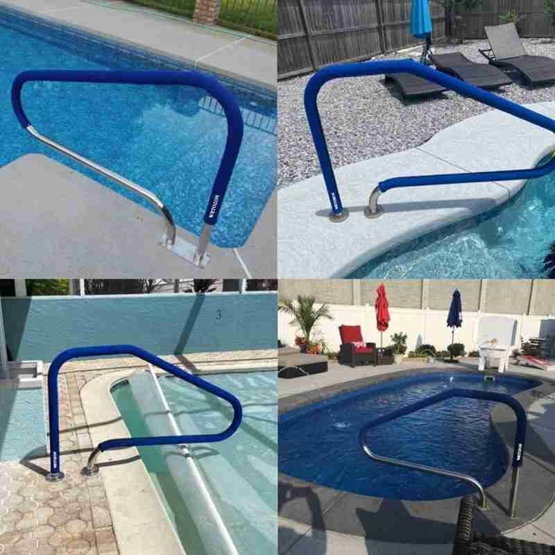 Zwembad Ladder Stap Hand Rail Cover Zwembad Grips Cover Hand 4ft/6ft/8ft/10ft Anti-slip Mouw Rail Cover Protector Armr U2O8