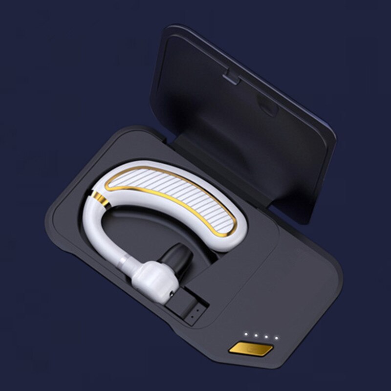 300mAh Battery Long Standby Wireless Bluetooth Earphone Headphones Earbud with Microphone HD Music Headsets for IPhone Xiaomi: White charging box