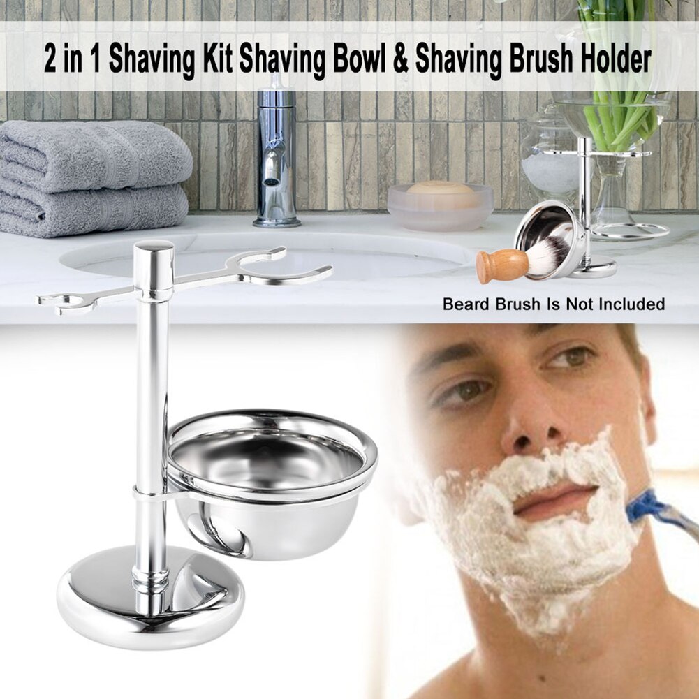 Man Razor Stand Set Universal Shaving Brush Free S... – Grandado