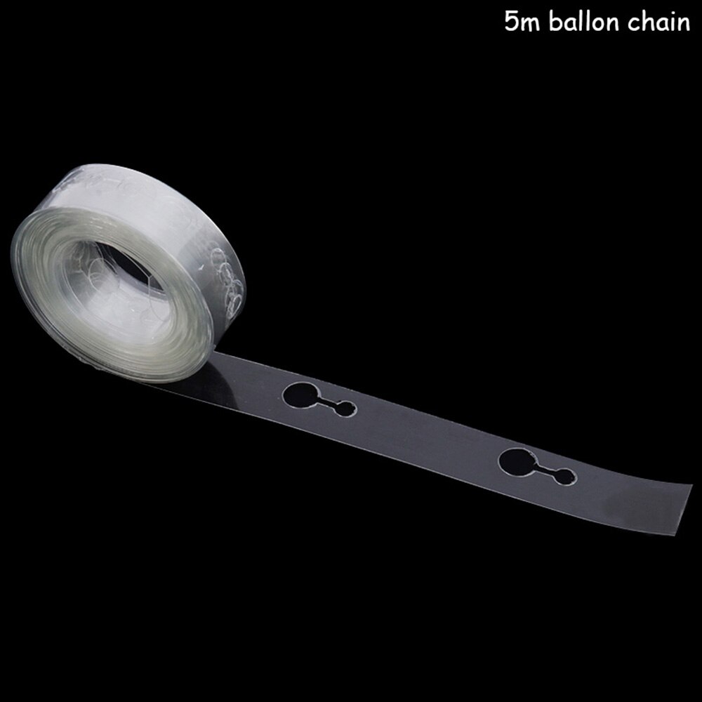 5 Meters Balloon Clip Chain Tie Tool Balloon Accessories Diy Latex Balloons Modeling Plastic Birthday Wedding Party Decor Bal