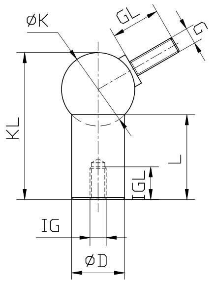 KD725 3d drucker buchse verbindung Stahl Ball Durcheinander stange ende mit gewinde See dauerhaft Universal- magnetische kugelgelenk