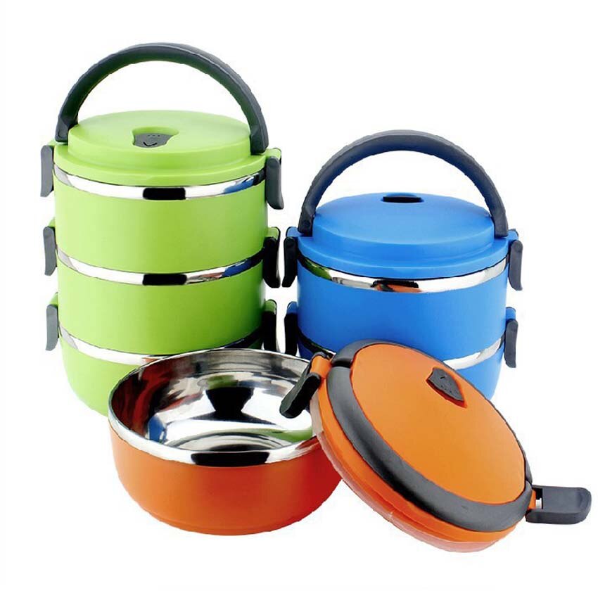 1 Layer Portable Stainless Steel Insulation Bento LunchBox Children's Thermal Food Container Food Box Lunchbox