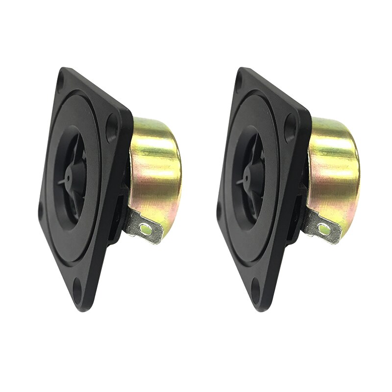 2 Tweeter HiFi Da 2 Pollici (52mm), 8 Ohm, 10W, Altoparlanti Audio Quadrati Per Riparazione Home Theater E Fai-da-te, 2 Pezzi