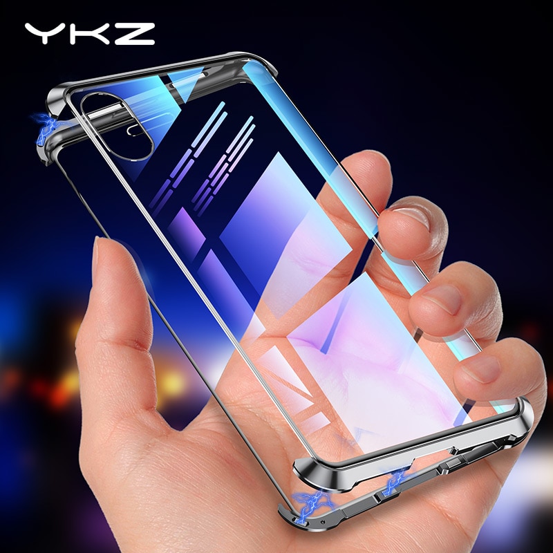 Magnetische Case voor iPhone X XS Max XR YKZ Metalen Magneet Adsorptie Gehard Glas Telefoon Beschermende Cover Case voor iPhone 8 7 Plus