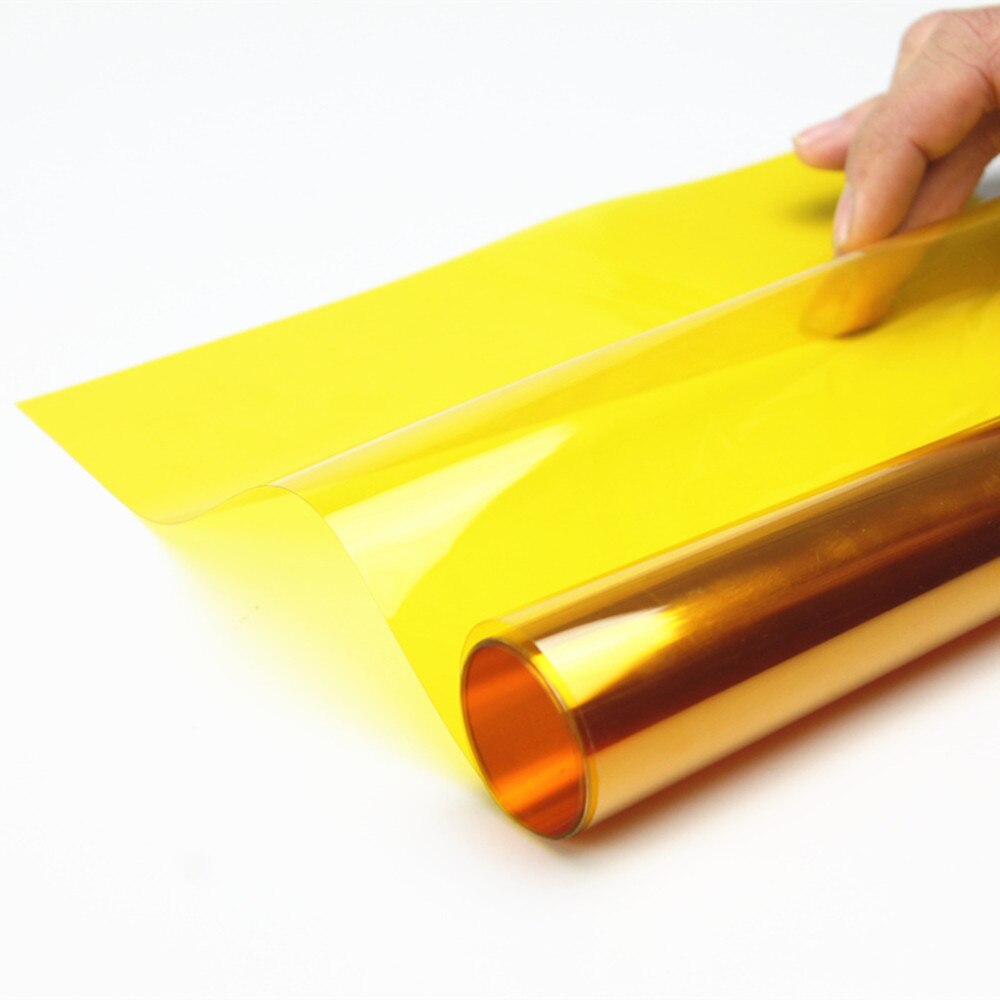 2 Mil Gold Yellow Decoration Solar Tint Window Film Improve Privacy UV 99% Heat Proof Glass Tint Film Deco