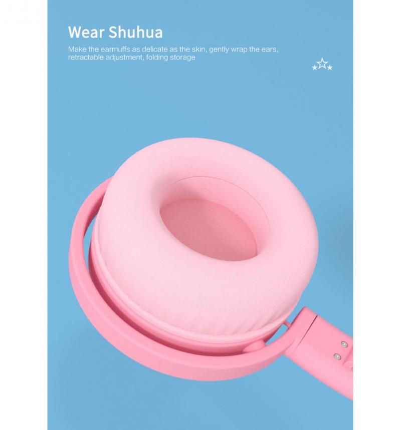 Cat Ear Wireless Headphone Bluetooth 5.0 Headsets With LED Light Microphone For PC Laptop Kid Girl Music Headphones