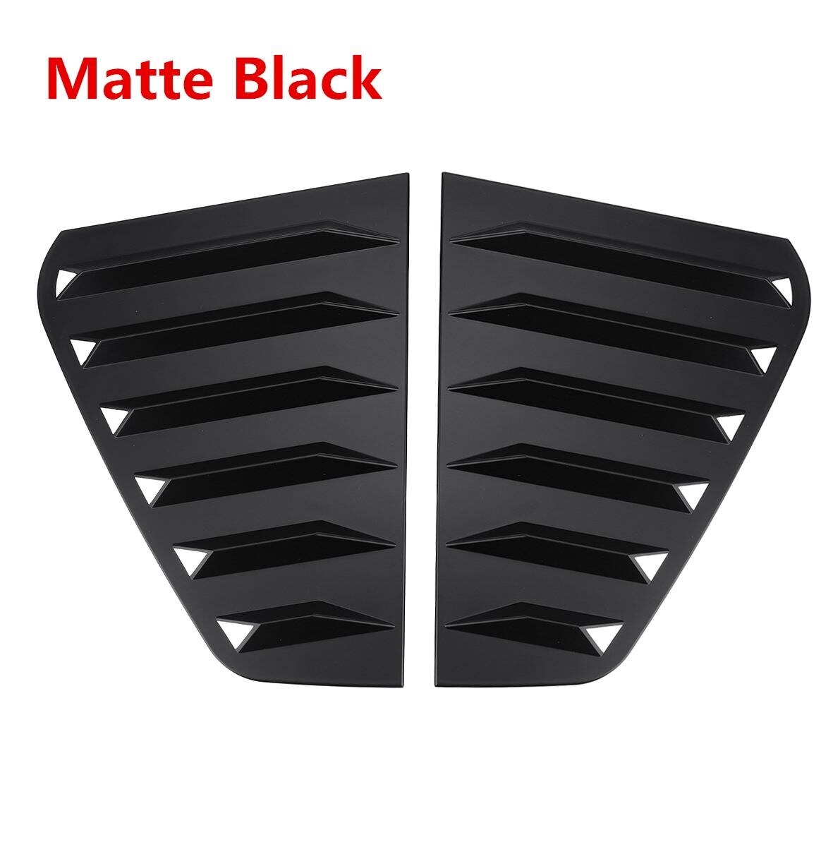 Voodonala Black ABS Side Window Louvers For Dodge Challenger 2010-2019 – Rear Quarter Window Scoop Covers (2PCS)