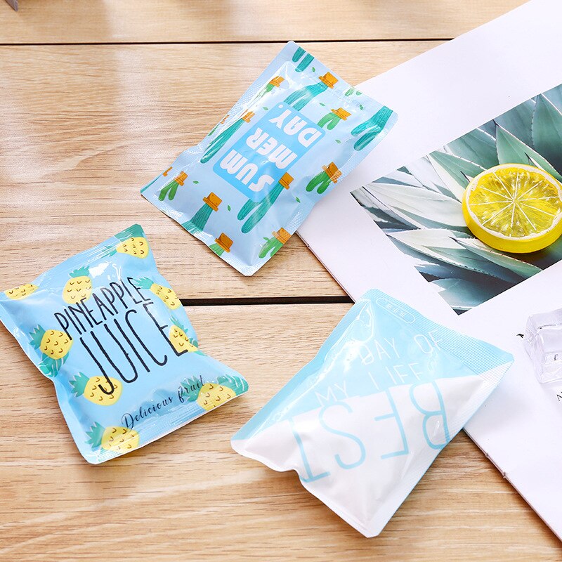 Ice bag ice pack cute portable summer summer cooling cold compress repeatedly use children fever travel Random Color