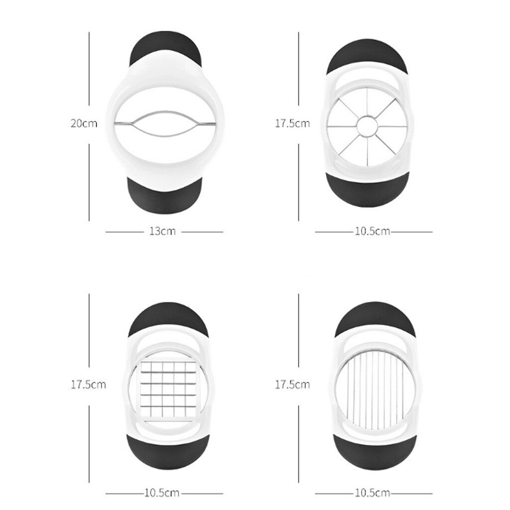 8-Blade Apple Slicer Corer Cutter Wedger Divider Stainless Steel Blades Fruit Cutter for Apples Mango Tomatoes Potatoes Cutting