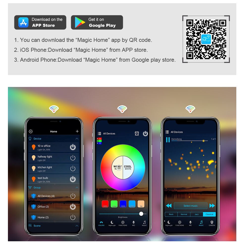 5-24V Wifi Smart Pixel Led Controller Für WS2812b WS2811 Streifen Musik Voice Control Arbeit Mit Google Assistent/Alexa, 2 ausgang