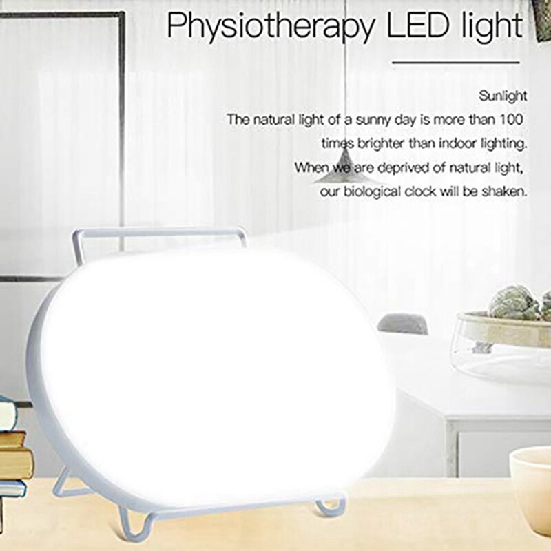 Oval White SAD Therapy Lamp 3 Modes Seasonal Affec... – Grandado