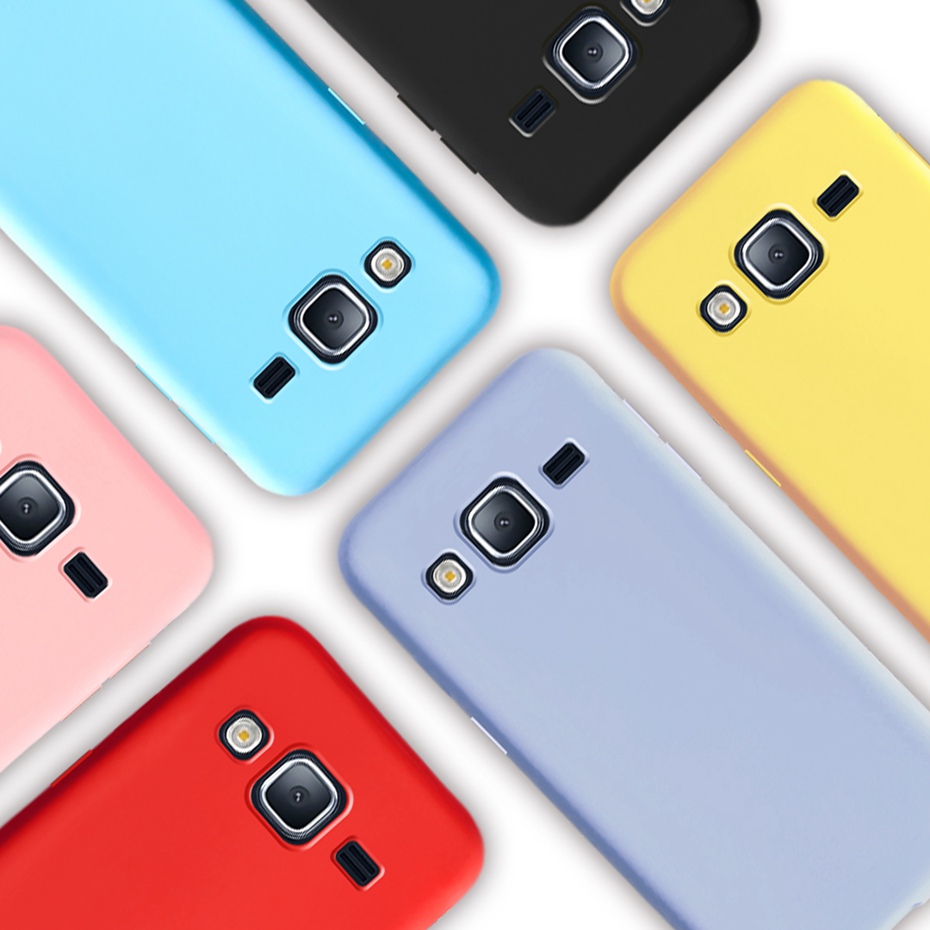 Candy Color Silicone Phone Case For Samsung Galaxy J5 J500 J5 J510 Matte Soft Tpu Cover