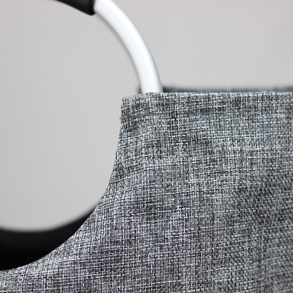 Aluminum handle cotton and linen dirty pocket, laundry bag ,laundry basket ,folding bag.